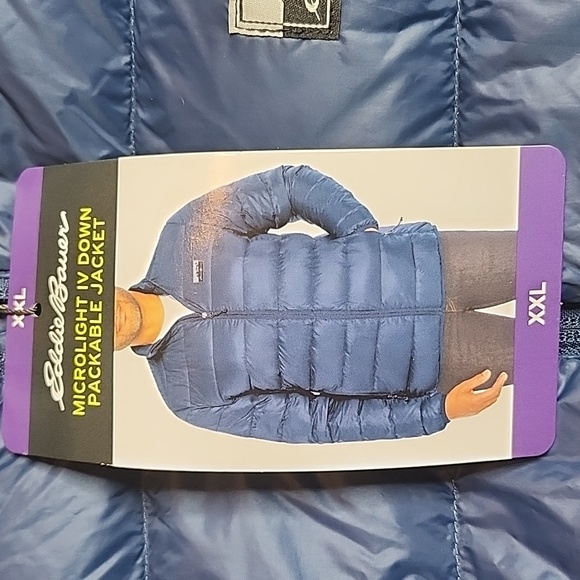 NWT Eddie Bauer Microlight IV Down Packable Jacket - Picture 5 of 7